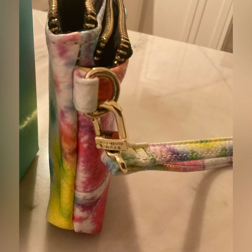 Steve Madden Rainbow tie dye wristlet